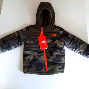 NWT Warm North Face Camo Coat 18-24 M